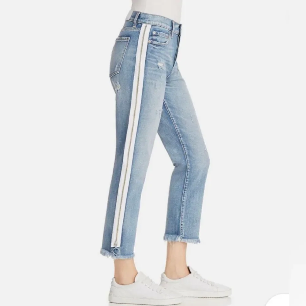 PISTOLA Women's Blue Jeans with White Stripe! Size 25